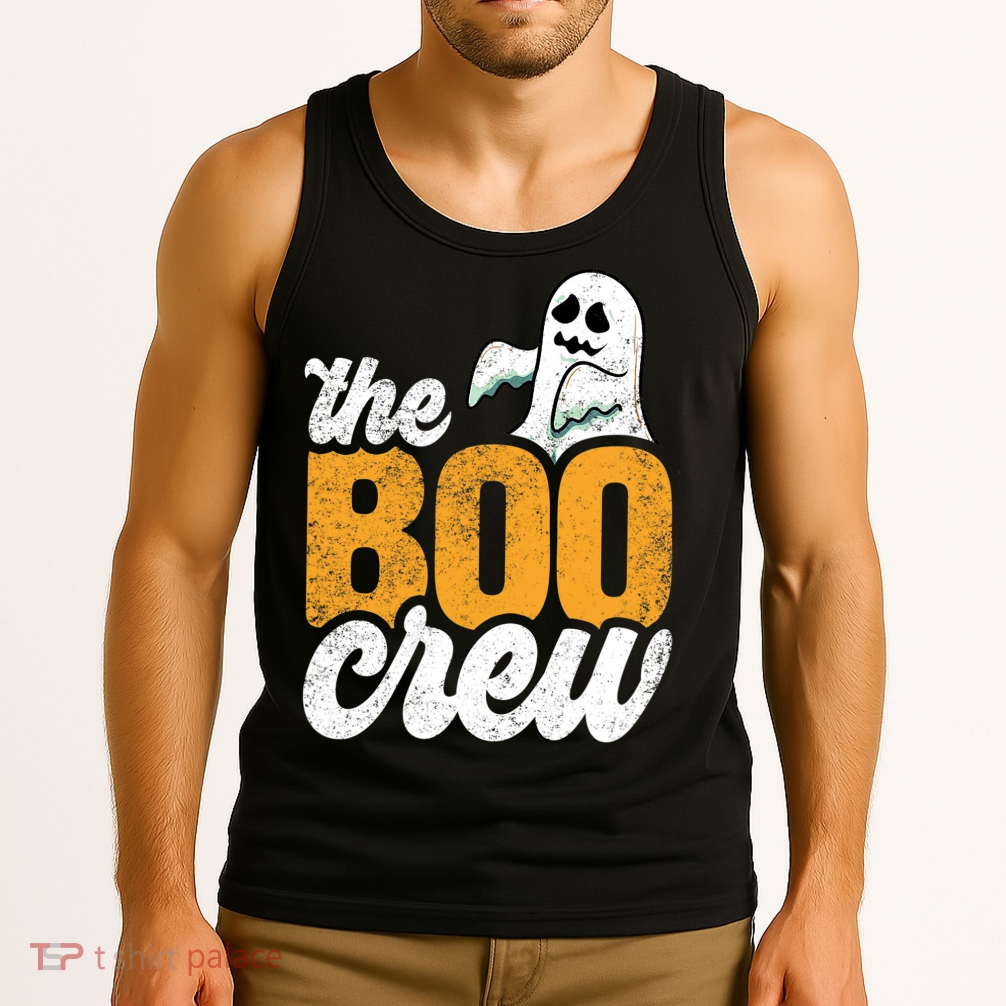 The Boo Crew Funny Ghost Family Matching Halloween Tank Top