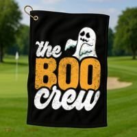 The Boo Crew Funny Ghost Family Matching Halloween Golf Towel thumb 1