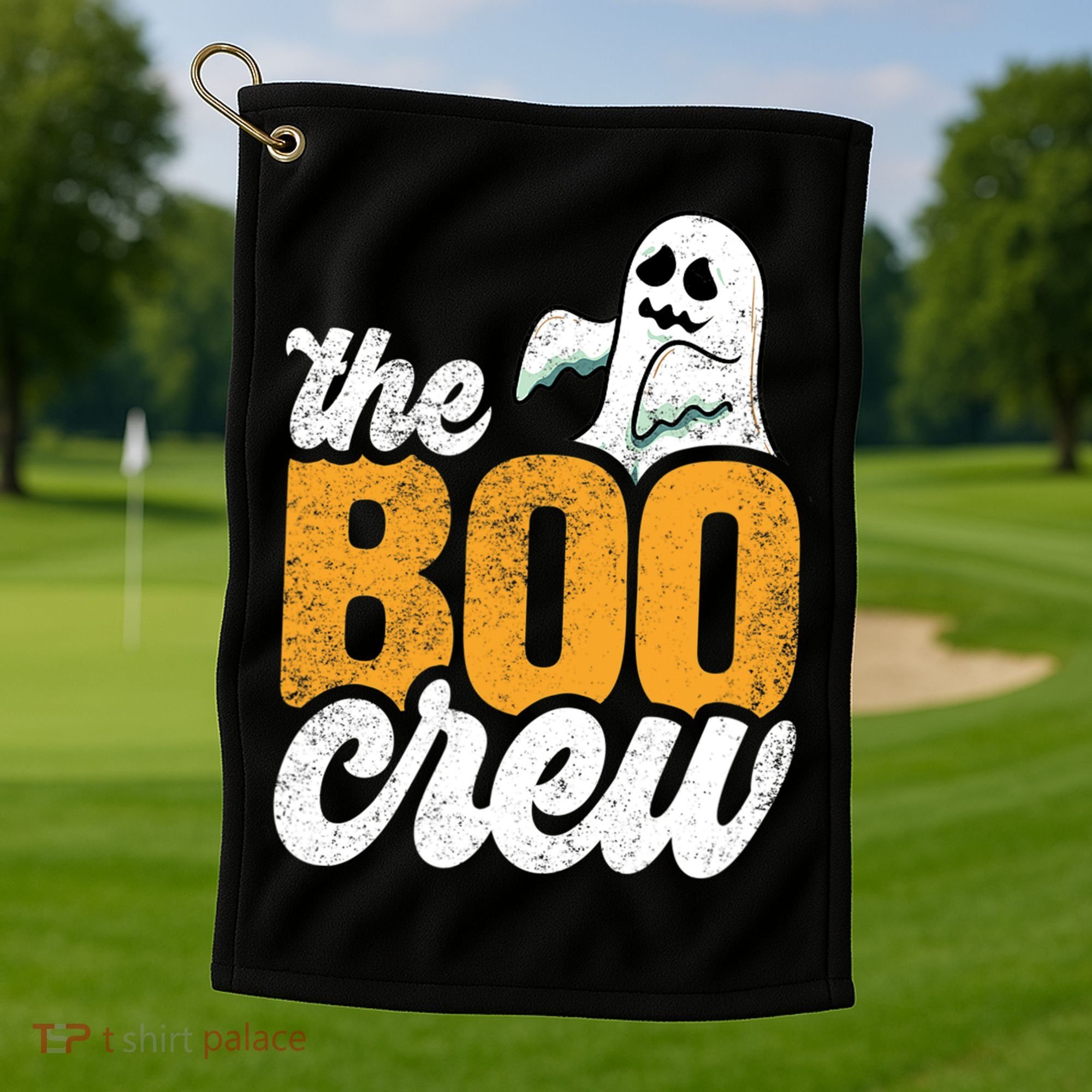 The Boo Crew Funny Ghost Family Matching Halloween Golf Towel