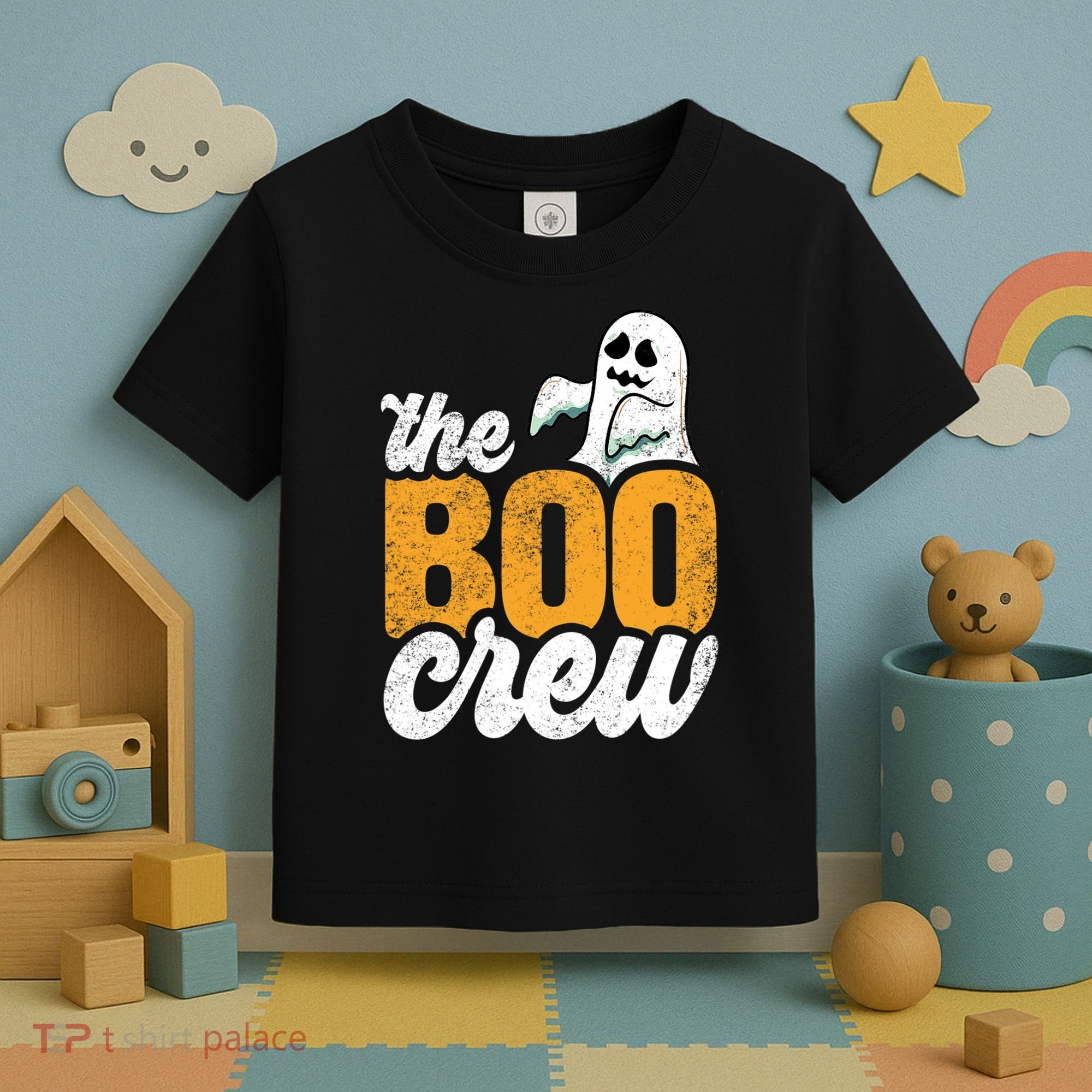 The Boo Crew Funny Ghost Family Matching Halloween Toddler T-Shirt