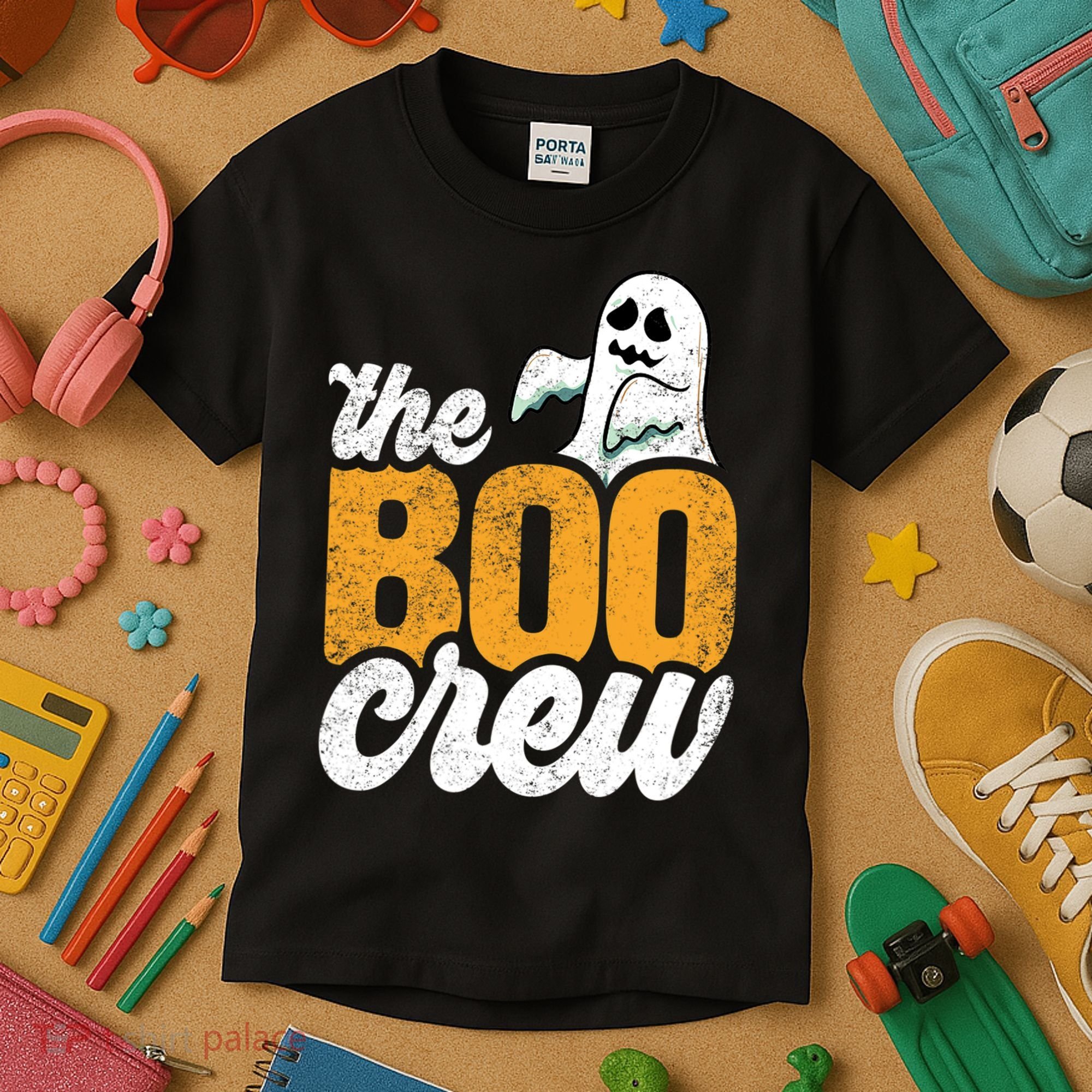 The Boo Crew Funny Ghost Family Matching Halloween Kids T-Shirt