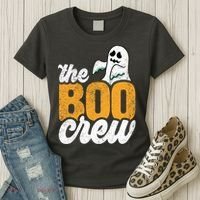 The Boo Crew Funny Ghost Family Matching Halloween Women's T-Shirt thumb 3