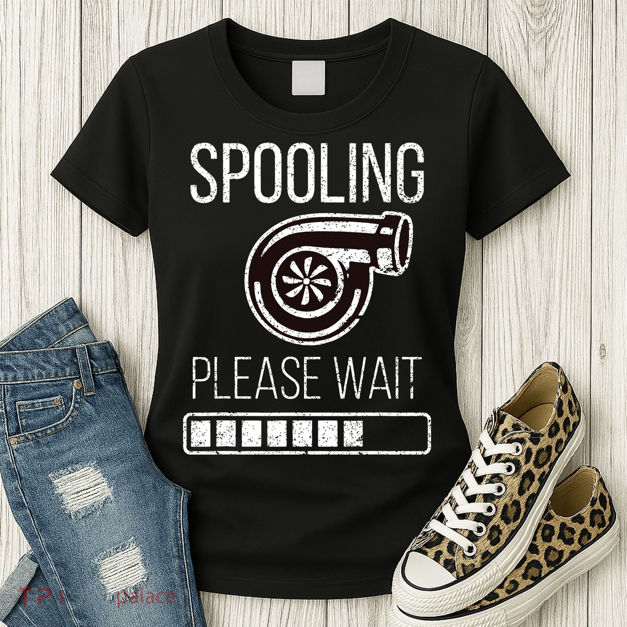 Turbo Boost Car Auto Father Dad Funny Mechanic Tuner JDM Rpm Women's T-Shirt
