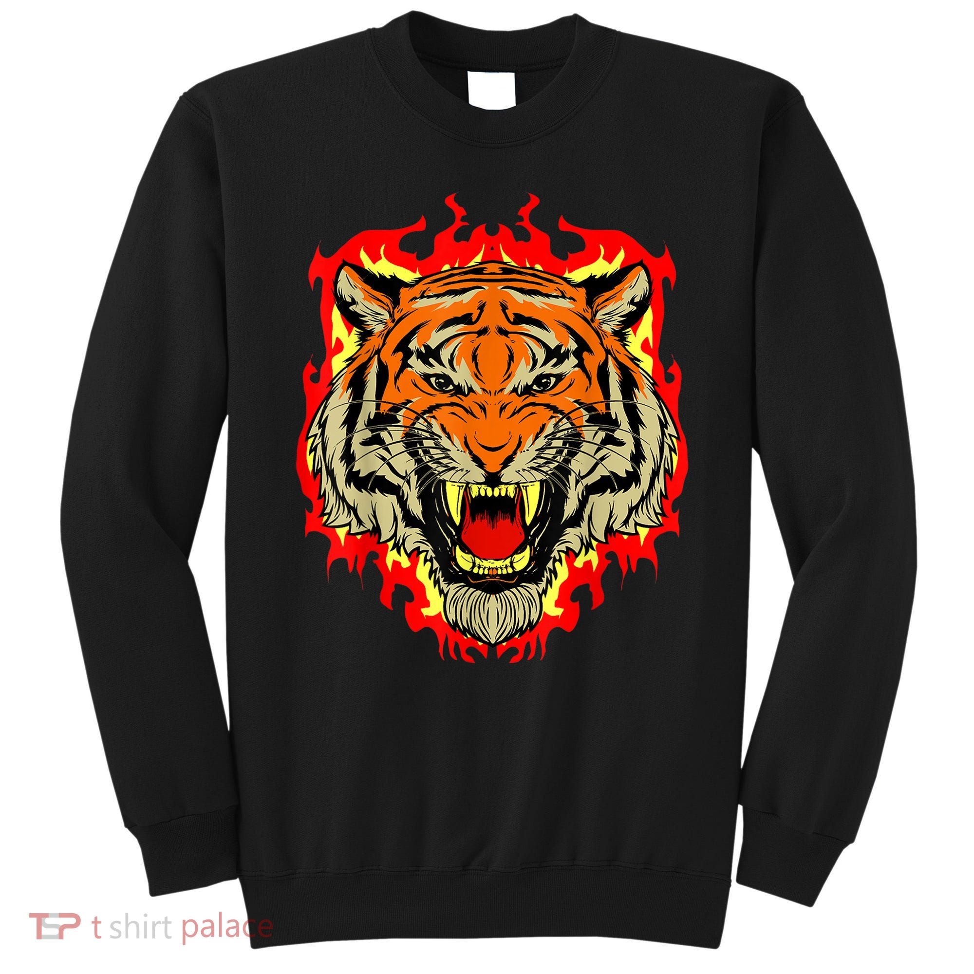 Tiger Big Cat Bengal Wildcat Predator Cool Animal Gift Idea Sweatshirt