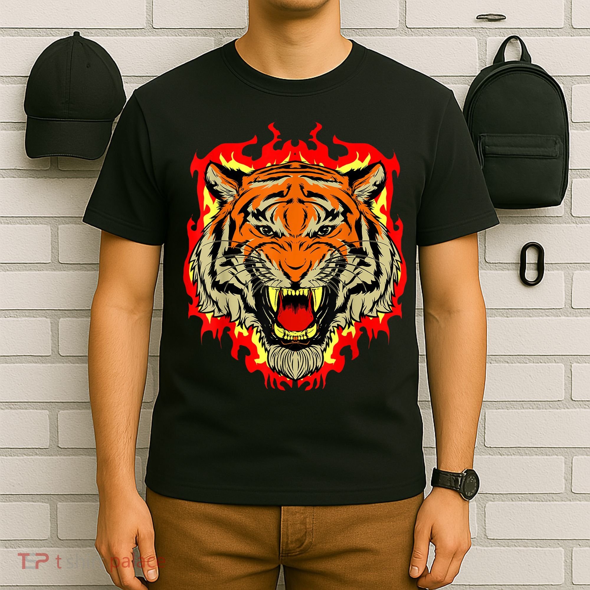 Tiger Big Cat Bengal Wildcat Predator Cool Animal Gift Idea T-Shirt