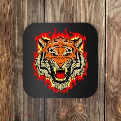 Tiger Big Cat Bengal Wildcat Predator Cool Animal Gift Idea Coaster