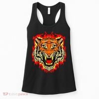 Tiger Big Cat Bengal Wildcat Predator Cool Animal Gift Idea Women's Tank Top thumb 0