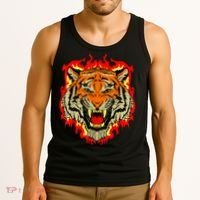 Tiger Big Cat Bengal Wildcat Predator Cool Animal Gift Idea Tank Top thumb 3