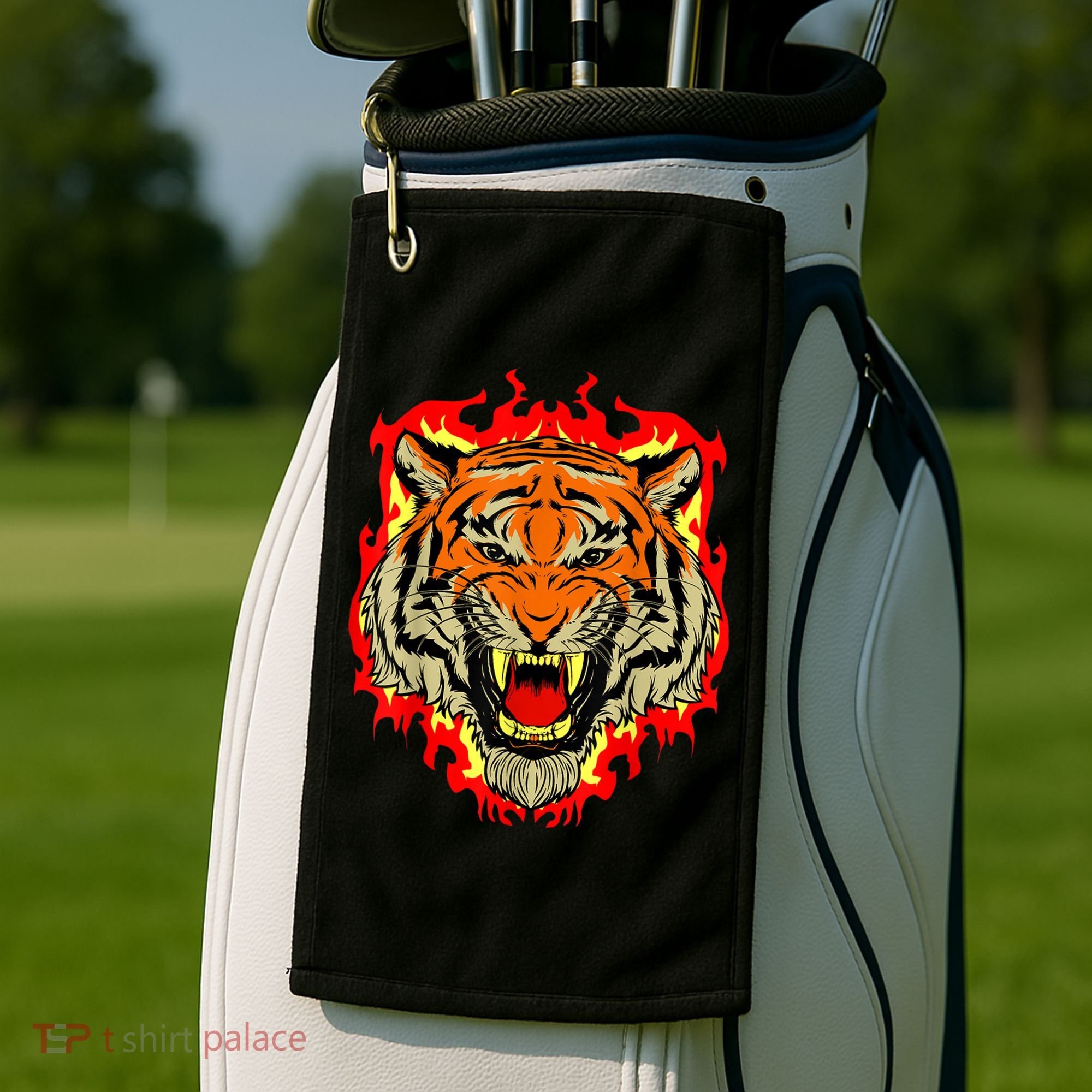 Tiger Big Cat Bengal Wildcat Predator Cool Animal Gift Idea Golf Towel