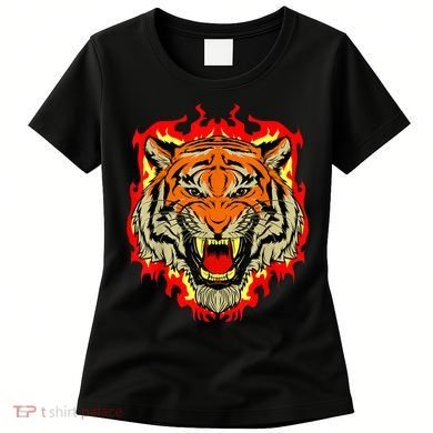 Tiger Big Cat Bengal Wildcat Predator Cool Animal Gift Idea Women's T-Shirt