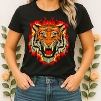Tiger Big Cat Bengal Wildcat Predator Cool Animal Gift Idea Women's T-Shirt thumb 2