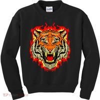 Tiger Big Cat Bengal Wildcat Predator Cool Animal Gift Idea Kids Sweatshirt thumb 0