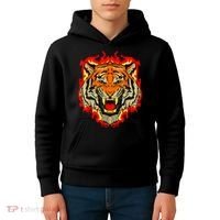 Tiger Big Cat Bengal Wildcat Predator Cool Animal Gift Idea Kids Hoodie thumb 4