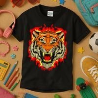 Tiger Big Cat Bengal Wildcat Predator Cool Animal Gift Idea Kids T-Shirt thumb 3