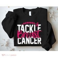 Tackle Breast Cancer Awareness Football Fan Sweatshirt thumb 2