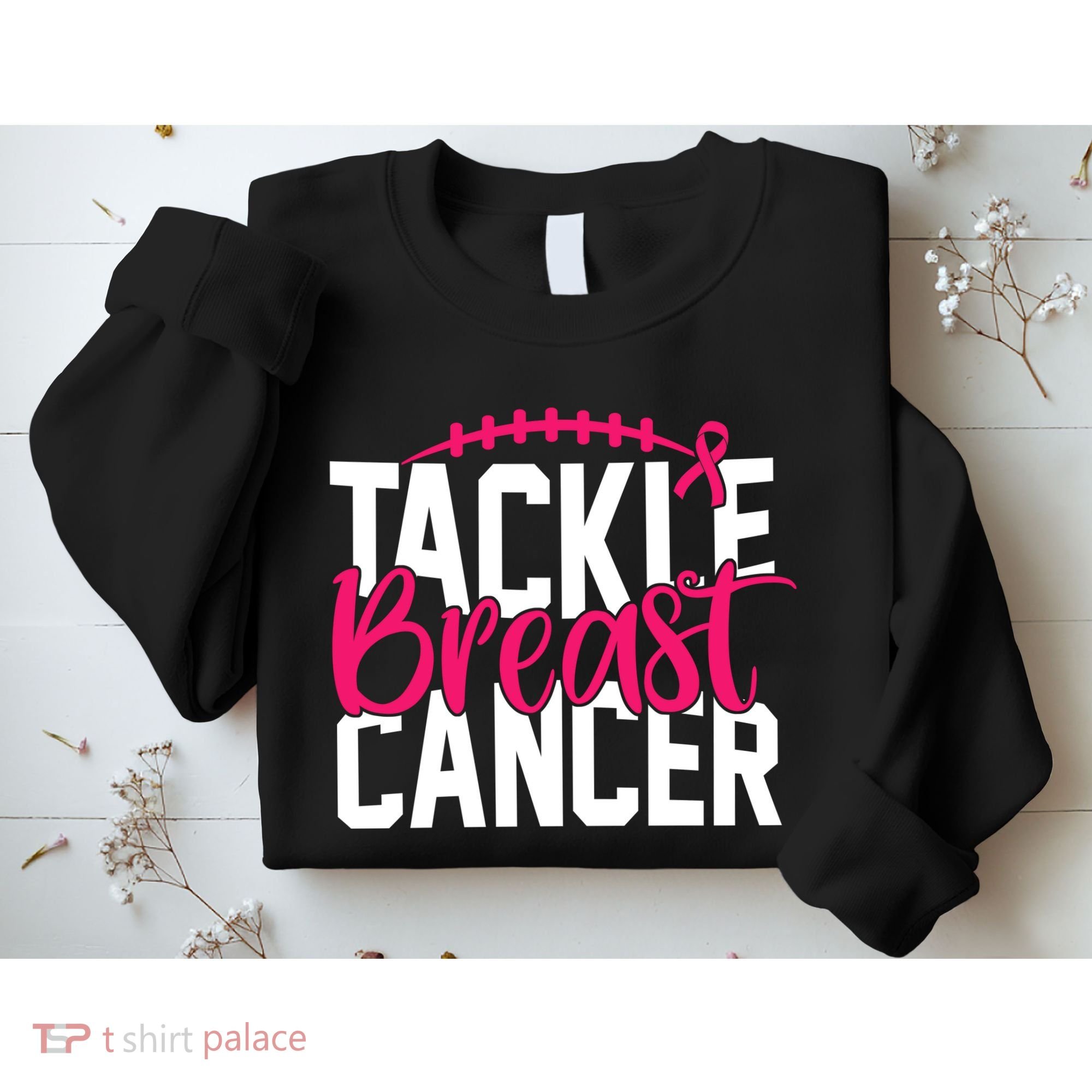 Tackle Breast Cancer Awareness Football Fan Sweatshirt