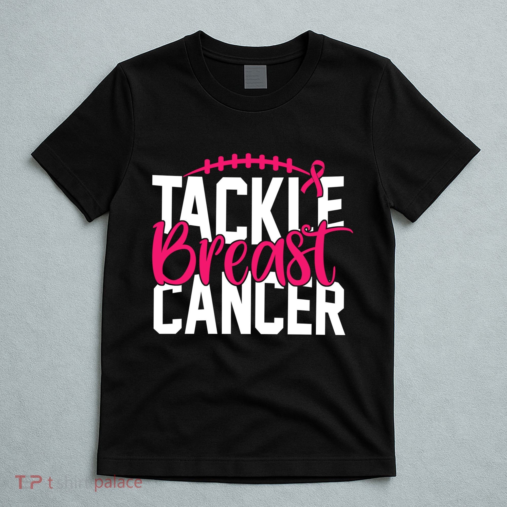 Tackle Breast Cancer Awareness Football Fan T-Shirt