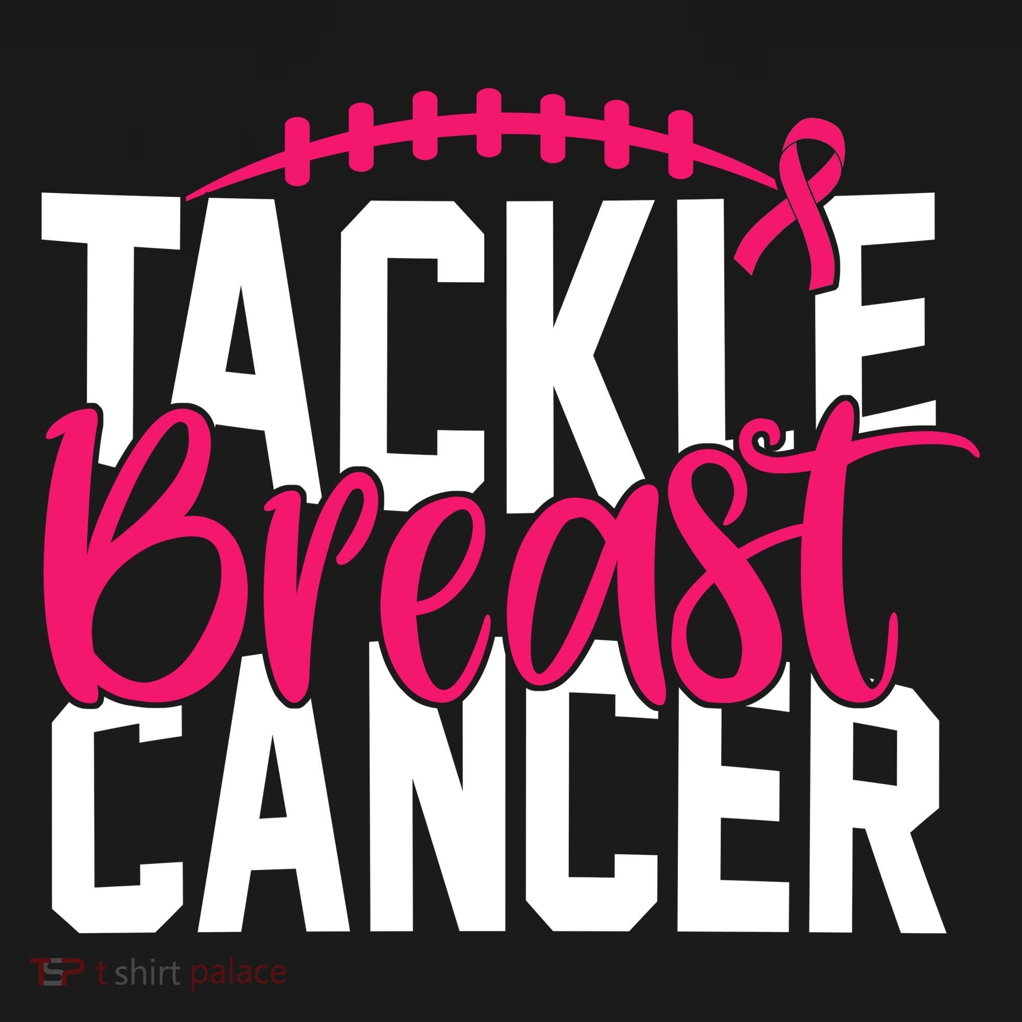 Tackle Breast Cancer Awareness Football Fan T-Shirt