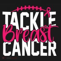 Tackle Breast Cancer Awareness Football Fan Women's Hoodie thumb 2