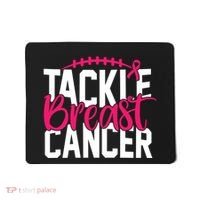 Tackle Breast Cancer Awareness Football Fan Mousepad thumb 0