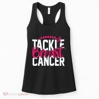 Tackle Breast Cancer Awareness Football Fan Women's Tank Top thumb 0