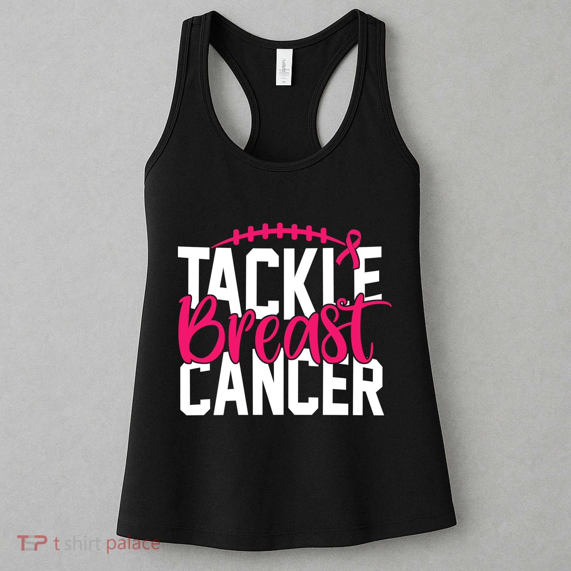 Tackle Breast Cancer Awareness Football Fan Women's Tank Top