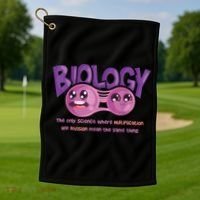 Teaching Biology Cell Science Teacher Funny Quote Golf Towel thumb 1