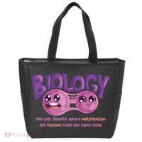 Teaching Biology Cell Science Teacher Funny Quote Tote Bag thumb 0