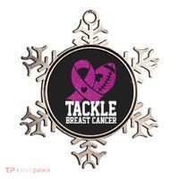Tackle Breast Cancer Football Ribbon Ornament thumb 0