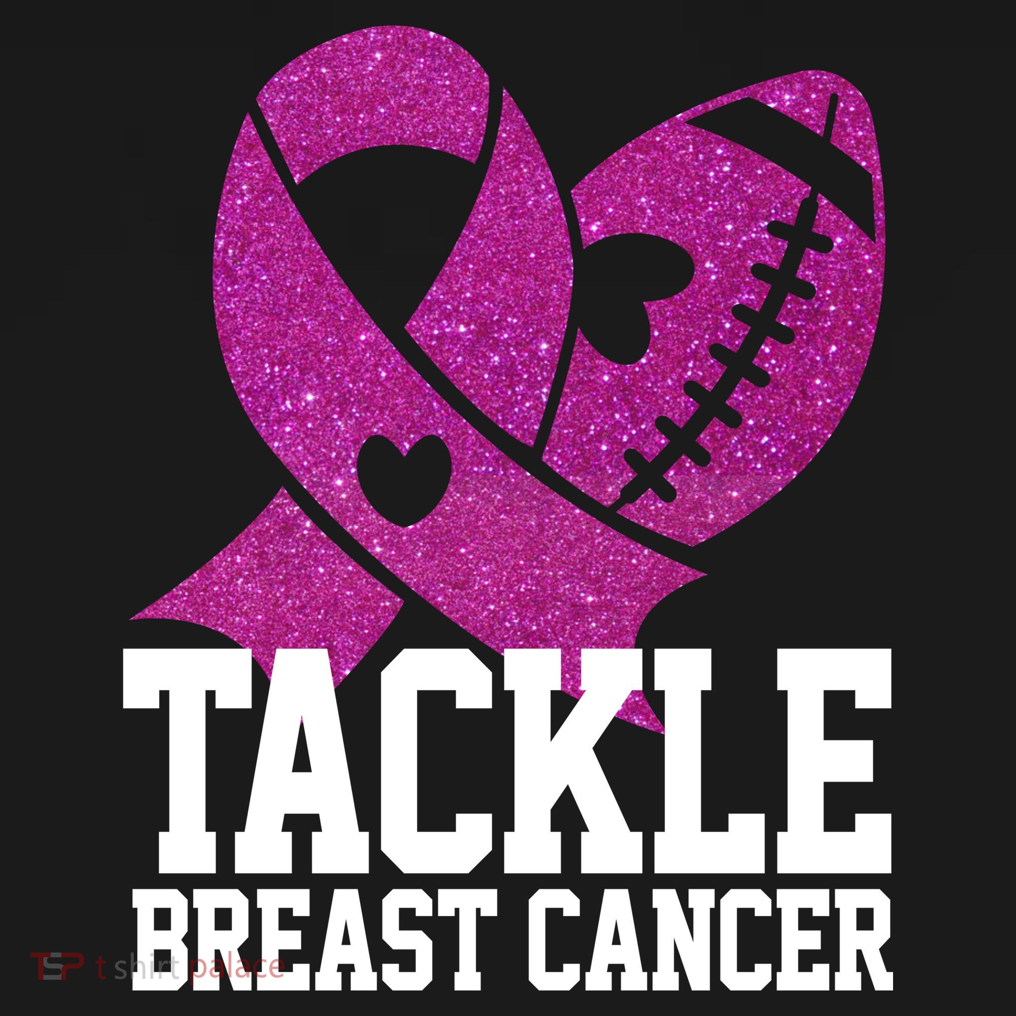 Tackle Breast Cancer Football Ribbon Women's Tank Top