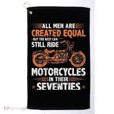 The Best Can Still Ride Motorcycles In Their 70s Biker Golf Towel