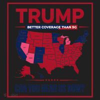Trump Better Coverage Than 5g Can You Hear Us Now Politics Golf Towel thumb 3