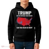 Trump Better Coverage Than Verizon Can You Hear Us Now Kids Hoodie thumb 4