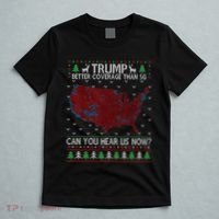 Trump Better Coverage Than 5g Can You Hear Us Now Chirtsmas Ugly T-Shirt thumb 5