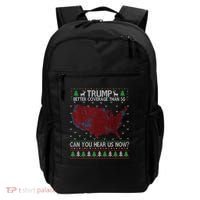 Trump Better Coverage Than 5g Can You Hear Us Now Chirtsmas Ugly Backpack thumb 0