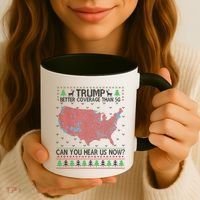 Trump Better Coverage Than 5g Can You Hear Us Now Chirtsmas Ugly Coffee Mug thumb 3
