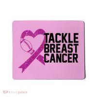 Tackle Breast Cancer Awareness Heart Football Mousepad thumb 0