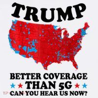 Trump Better Coverage Than 5g Can You Hear Us Now Usa Funny Women's Tank Top thumb 5