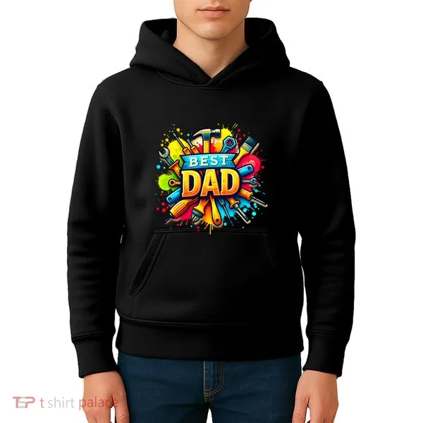 The Best Dad Tools Handyman Kids Hoodie