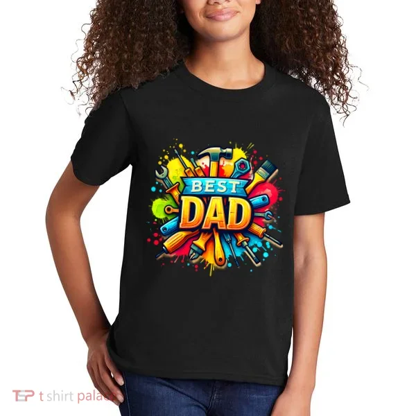 The Best Dad Tools Handyman Kids T-Shirt