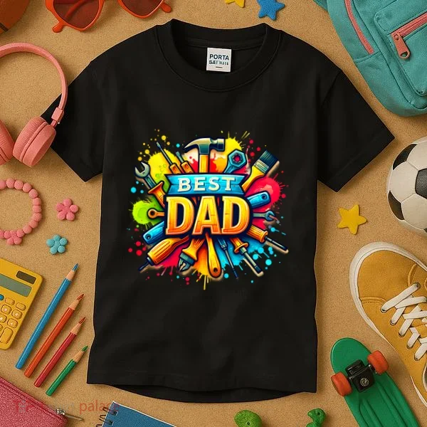 The Best Dad Tools Handyman Kids T-Shirt