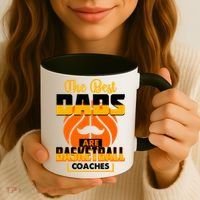 The Best Dad Are Basketball Coaches Player Gift Coffee Mug thumb 3