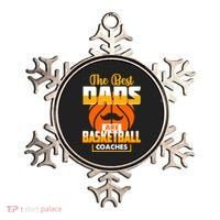 The Best Dad Are Basketball Coaches Player Gift Ornament thumb 0
