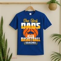 The Best Dad Are Basketball Coaches Player Gift T-Shirt thumb 2