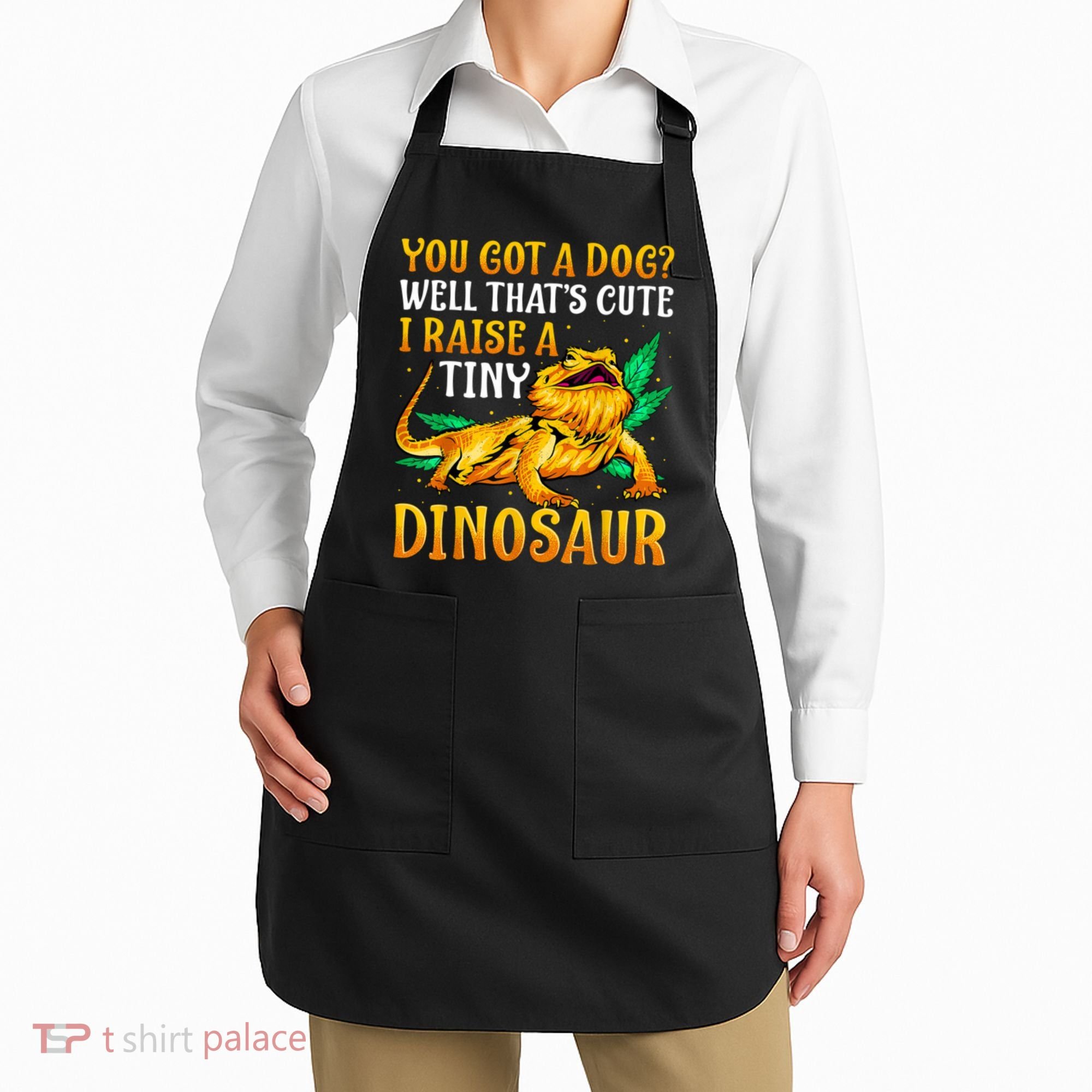 The Bearded Dragon Shirt Pet Reptile Lizard Lover Apron