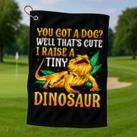 The Bearded Dragon Shirt Pet Reptile Lizard Lover Golf Towel thumb 1