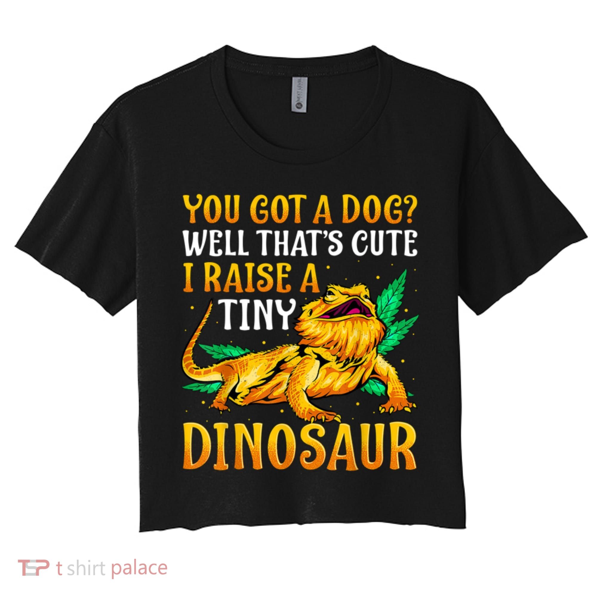 The Bearded Dragon Shirt Pet Reptile Lizard Lover Women's Crop Top Tee