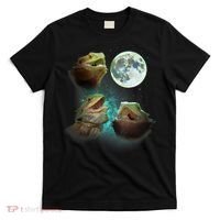 Three Bearded Dragons Howl At Moon 3 Wolfs Wolves Parody T-Shirt thumb 0