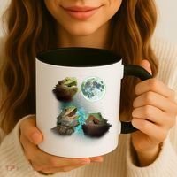 Three Bearded Dragons Howl At Moon 3 Wolfs Wolves Parody Coffee Mug thumb 3