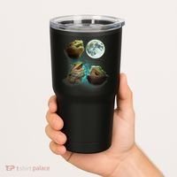 Three Bearded Dragons Howl At Moon 3 Wolfs Wolves Parody Tumbler thumb 2